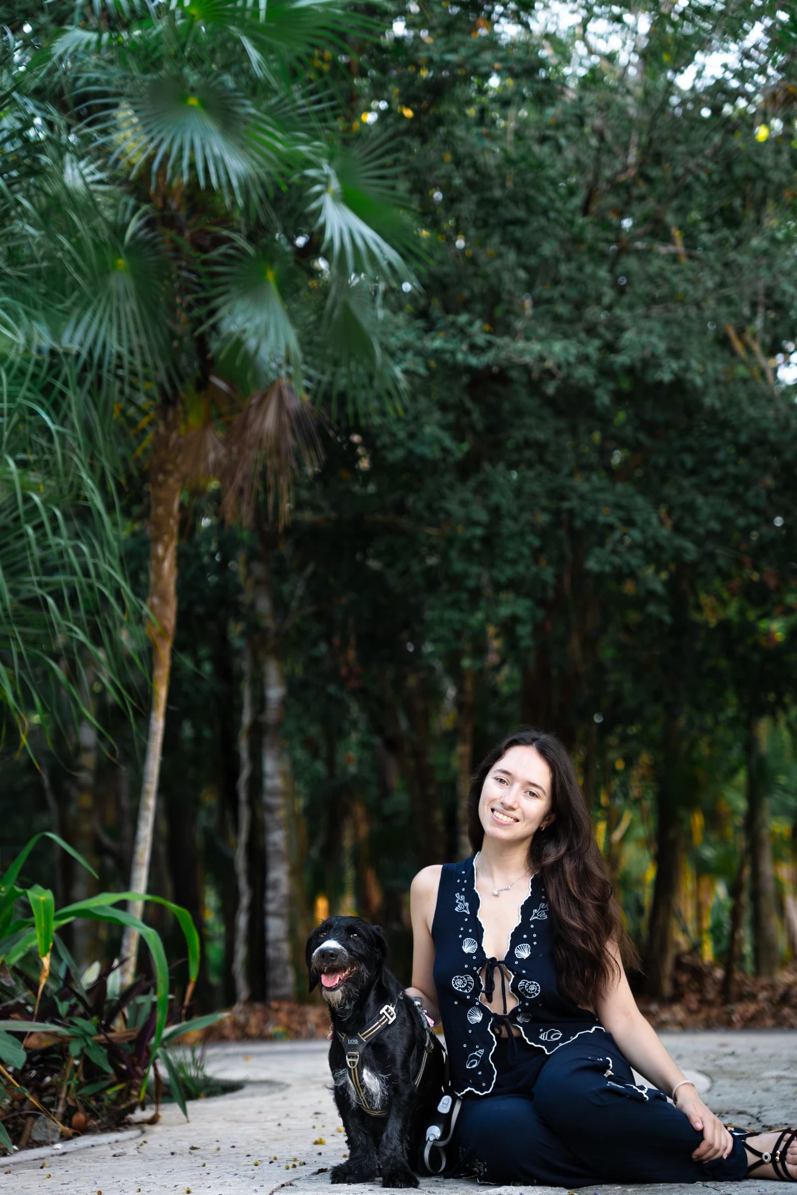 Elia Grimaud in the forest